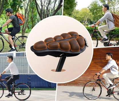 Inflatable Bicycle Seat Cushion – 3D TPU Airbag Bike Seat Cover with Universal Fit, Comfortable Anti-Pressure Riding Pad for Mountain Bikes, Road Bikes, and Accessories