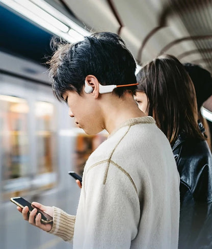 G1 Bone Conduction Bluetooth Headset – IPX8 Waterproof, Hang‑Ear Sports Headphones with Bluetooth 5.4 for Running, Swimming & Outdoor Use