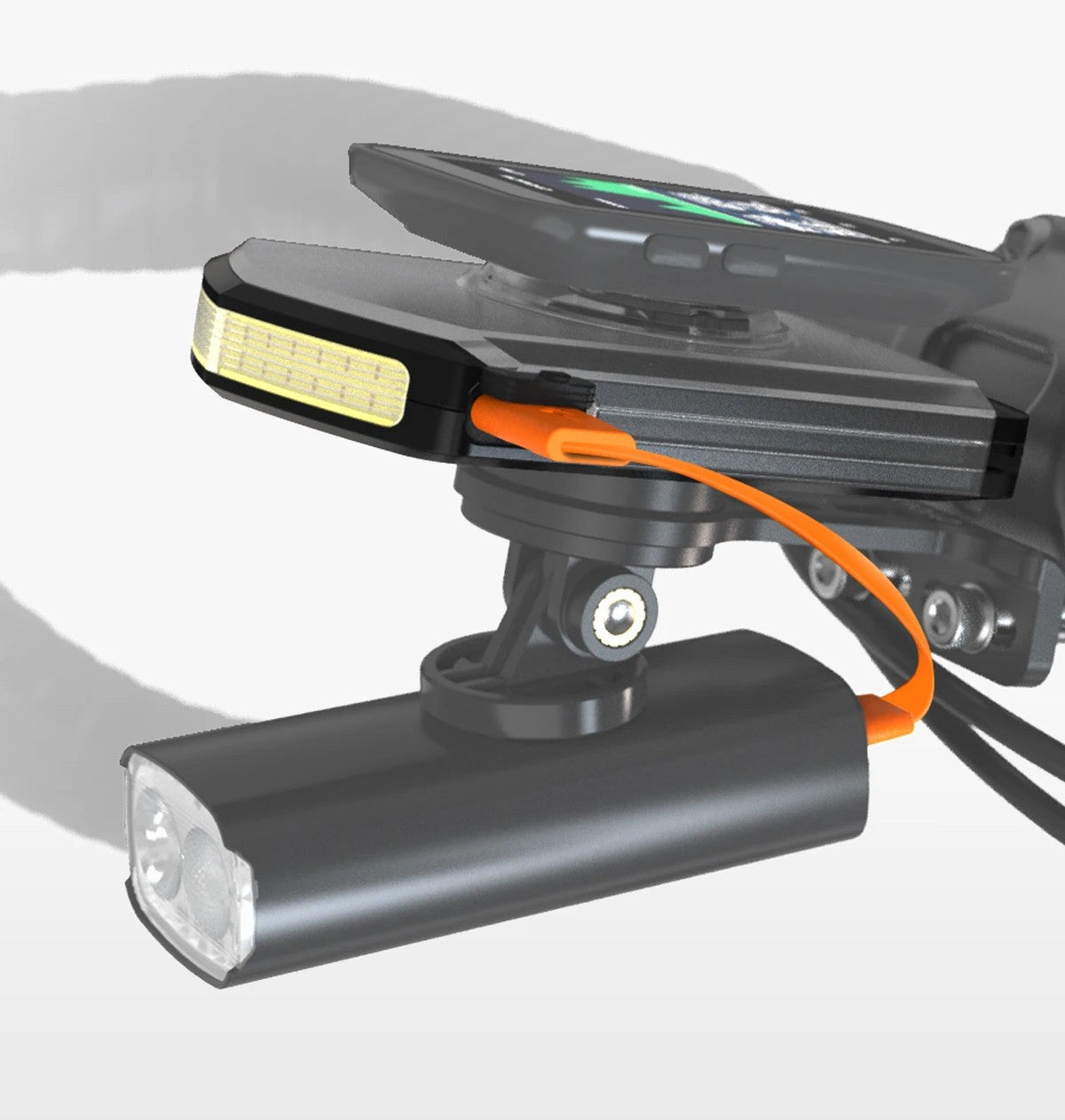 High-Capacity Bike Headlight – 5000mAh Rechargeable Lamp for Safe Night Riding