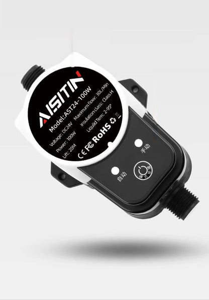 24V Brushless Water Booster Pump – Flow-Sensing Automatic Pressure Pump for Shower, Faucet and Water Heater Lines