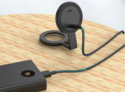 Magnetic Selfie Ring Light – Adjustable 180° Flip LED Fill Light Bracket for iPhone 15/14/13/12 & Android Makeup Glow