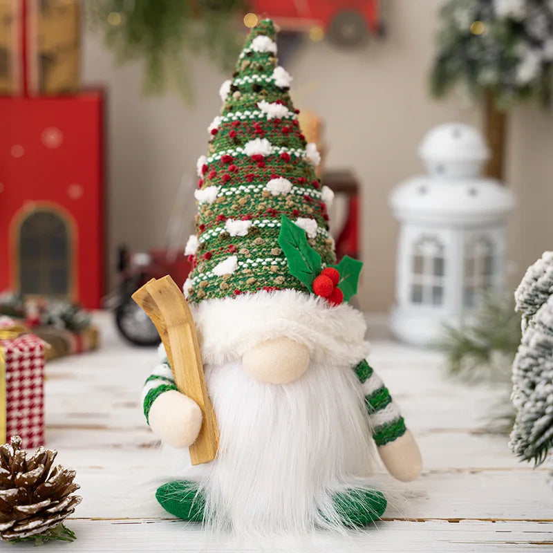 LED Gnome Couple Night Light – Christmas Sledge Elf Decoration for 2025 Gifts, New Year Displays & Valentine’s Surprises