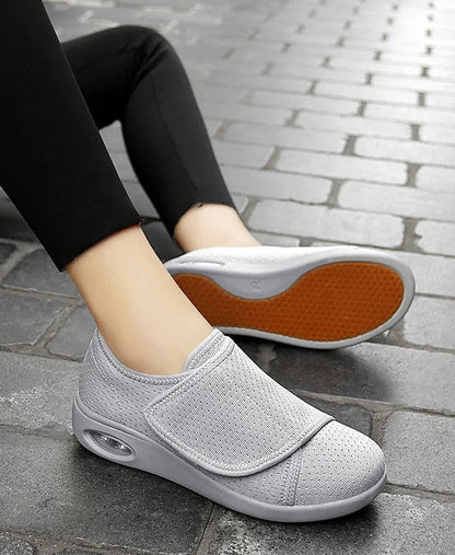 Orthopedic Sneakers for Women – Comfortable Adjustable Diabetic Walking Shoes for Swollen Feet and Soft Support