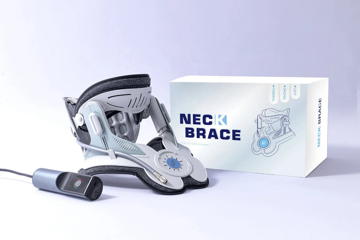 Electric Neck Traction Brace – Soft Adjustable Cervical Collar with Custom Logo, Pain Relief & Support for Neck Fixation Therapy
