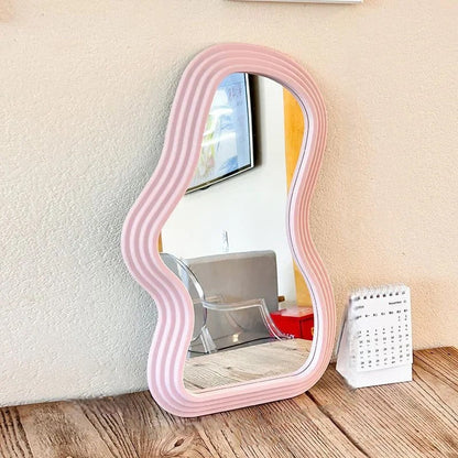 Irregular Cloud Shaped Wall Mirror – Asymmetrical Decorative Art Mirror for Bedroom, Living Room and Modern Home Decor