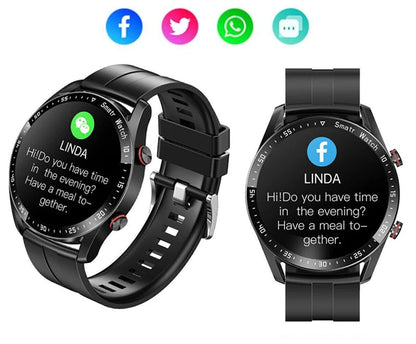 Men’s Sports Smartwatch – HW20 ECG+PPG Waterproof Bluetooth Call, Heart Rate Monitor, Fitness Tracker, Message Alerts, Sport Companion