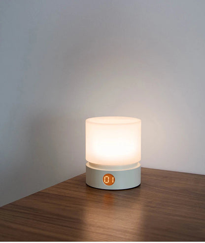 Modern Dimmable LED Touch Table Lamp – 3000K Bedside Nightstand Lamp with Tap Control, Timer and Rotating Design