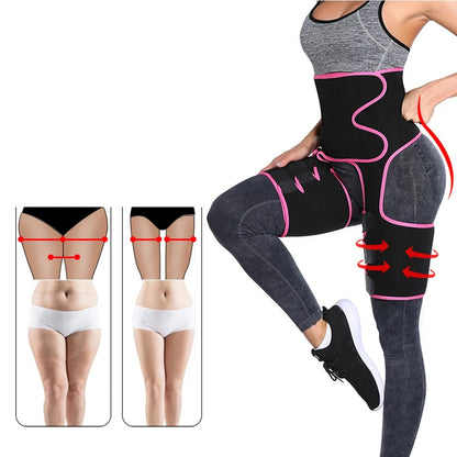 Neoprene Thigh Trimmer and Slimming Belt – Sweat Shapewear for Women to Burn Fat, Sculpt Legs, and Enhance Waistline Definition