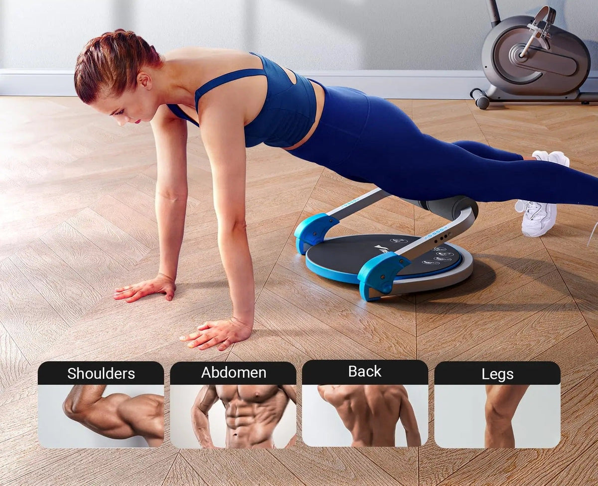 Automatic Rebound AB Trainer – Adjustable Sit-Up Machine with Resistance Settings for Home Gym Full-Body Core Workouts