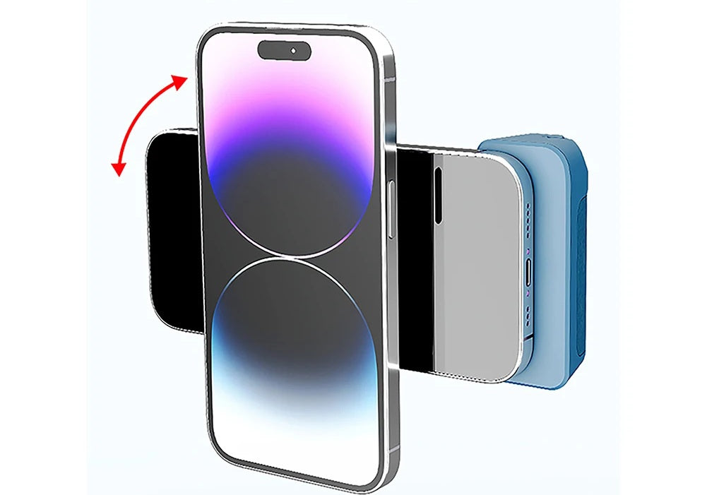 Magnetic Bluetooth Selfie Camera Handle – Anti-Shake Phone Holder with Wireless Charging & Tripod Stand for Creative Photography