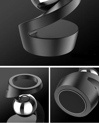 Rotating Gyroscope Finger Fidget Spinner – All-Aluminum Alloy Desk Toy with Silver Metallic Accents for Stress Relief, Focus & Adults