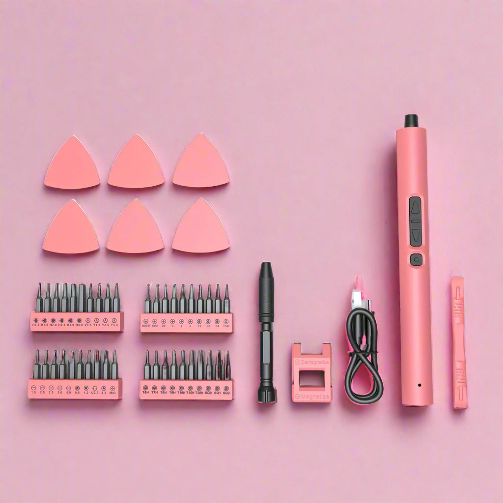 Pink Precision Screwdriver – Compact High-Quality Repair Tool for Phones, Laptops, and Electronics with Durable Design for Professionals and DIY Enthusiasts