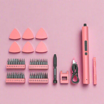 Pink Precision Screwdriver – Compact High-Quality Repair Tool for Phones, Laptops, and Electronics with Durable Design for Professionals and DIY Enthusiasts