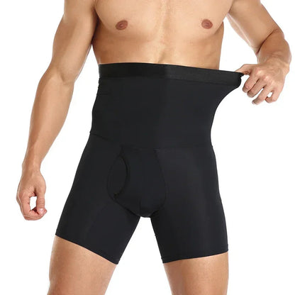 Men's Tummy Control Shaper Shorts – High Waist Compression Underwear for Belly Slimming, Workout Support & Confident Everyday Wear