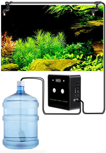 Rainforest Misting System - WiFi-Controlled Humidifier for Terrarium, Garden or Reptile Care with Auto Mist & Timer Kit