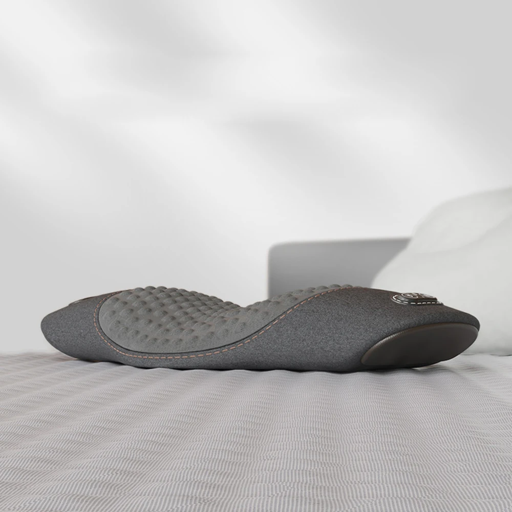 Heated Waist Support Pillow – Vibrating Massage Sleep Pad for Lumbar Pain Relief & Comfort