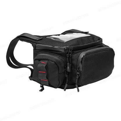 Motorcycle Handlebar & Windshield Storage Bag – Touchscreen Phone Holder, Fuel Tank Pouch, Earphone Case for Vespa & TMAX