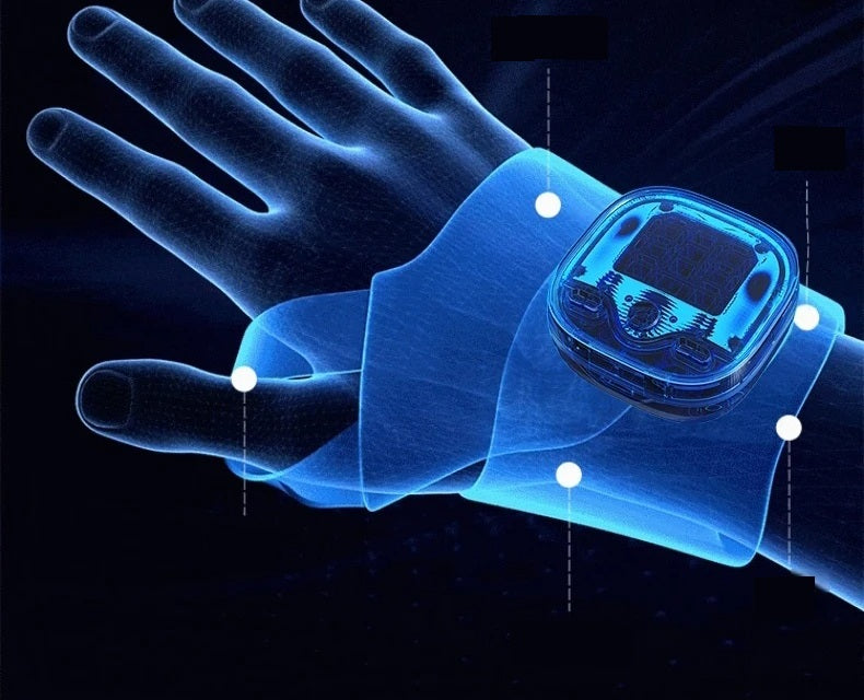 Electric Heating Wrist Massager – Carpal Tunnel Therapy with 5 Heat Levels & 3 Vibration Modes Wrist Support Brace Band