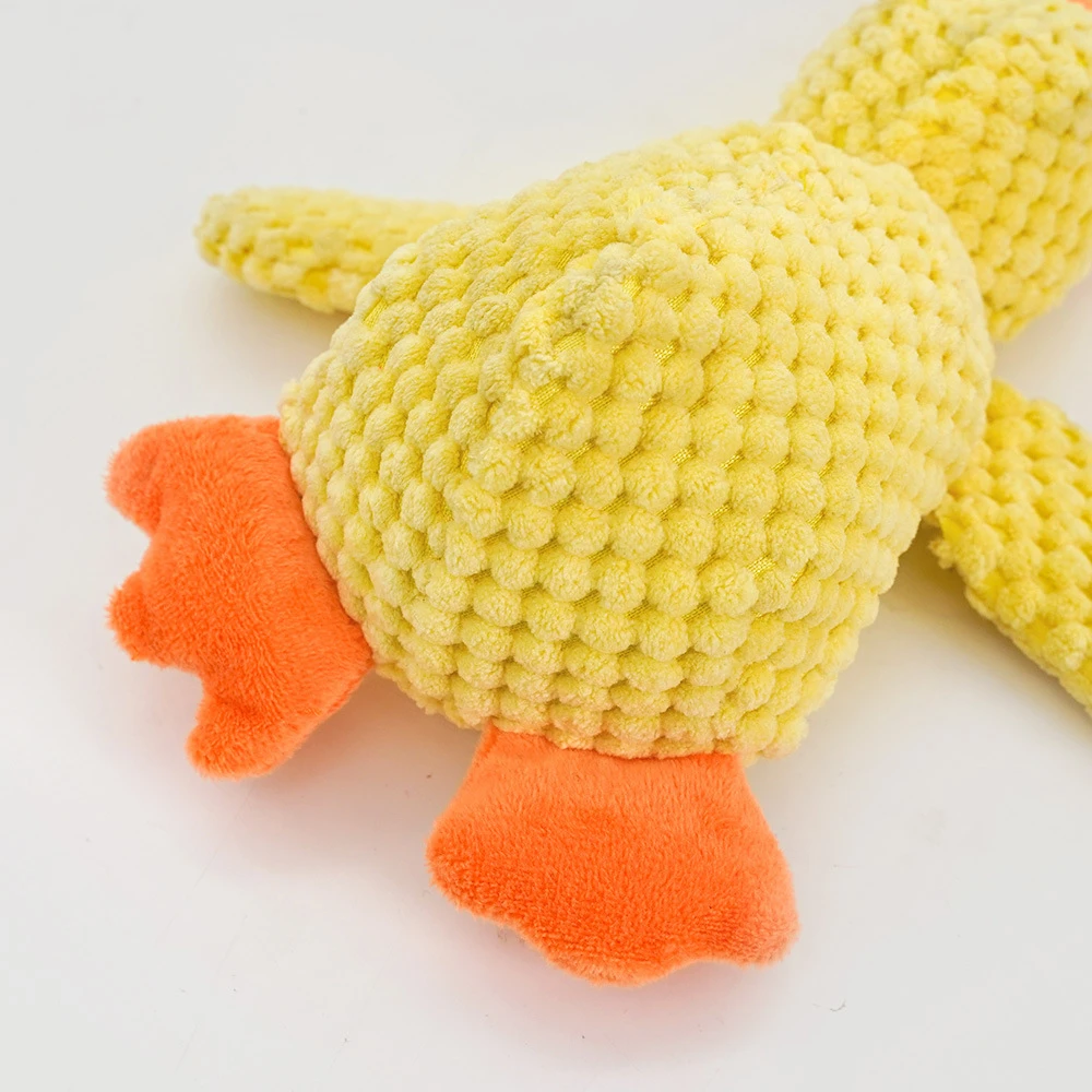 Plush Duck Chew Toy – Squeaky & Bite-Resistant for Calming Puppies & Teething Relief