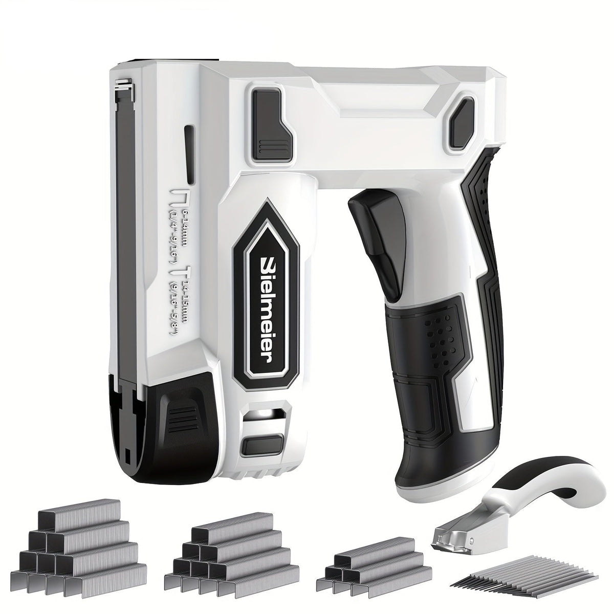 Electric Rechargeable Cordless Nail Gun – 20V Portable Precision Nailer for DIY, Carpentry, and Home Projects with Efficient Battery Power