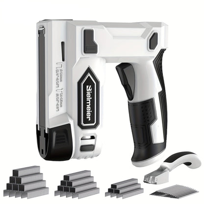 Electric Rechargeable Cordless Nail Gun – 20V Portable Precision Nailer for DIY, Carpentry, and Home Projects with Efficient Battery Power