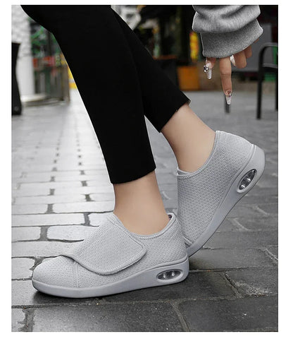 Orthopedic Sneakers for Women – Comfortable Adjustable Diabetic Walking Shoes for Swollen Feet and Soft Support