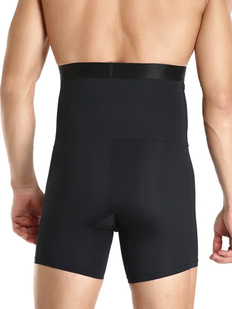 Men's Tummy Control Shaper Shorts – High Waist Compression Underwear for Belly Slimming, Workout Support & Confident Everyday Wear