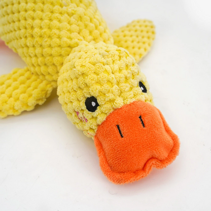 Plush Duck Chew Toy – Squeaky & Bite-Resistant for Calming Puppies & Teething Relief
