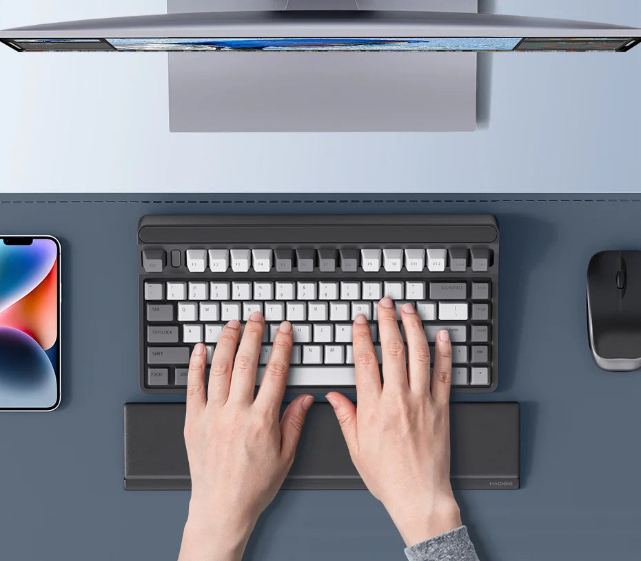 Memory Foam Wrist Pad - Ergonomic Keyboard Rest for Pain-Free Typing