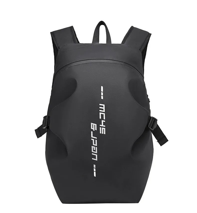 Waterproof Helmet Backpack – Motorcycle & Cycling Storage Bag with Reflective Stripe, Large Capacity & Secure Helmet Carrying Solution