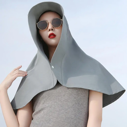 Moisture-Wicking Wide Brim Sun Hat – Breathable, Quick-Dry & Skin-Friendly UV Protection Hoodie Hat