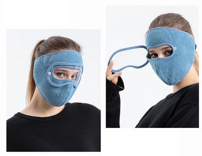 Winter Windproof Full Face Ski Mask – Anti-Fog Goggles, Breathable Hood Cover for Cold Weather Cycling & Snow Sports