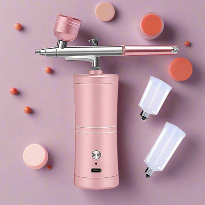 Rechargeable Portable Airbrush Kit – Compressor-Powered, Ideal for Makeup, Nail Art, and Creative DIY Painting Projects