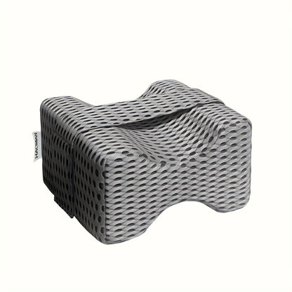 Adjustable Leg Clamp Pillow with Breathable Mesh Strap – Soft Comfort for Side Sleepers, Reduces Pressure, Aligns Spine & Improves Sleep