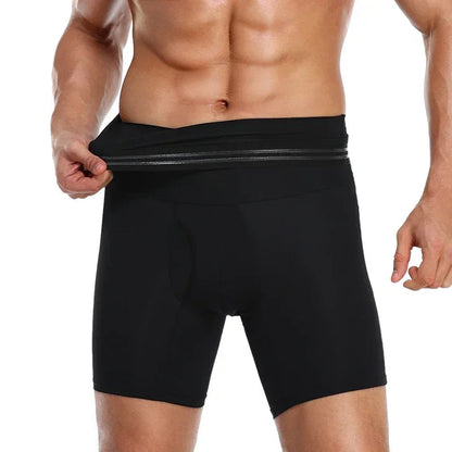 Men's Tummy Control Shaper Shorts – High Waist Compression Underwear for Belly Slimming, Workout Support & Confident Everyday Wear