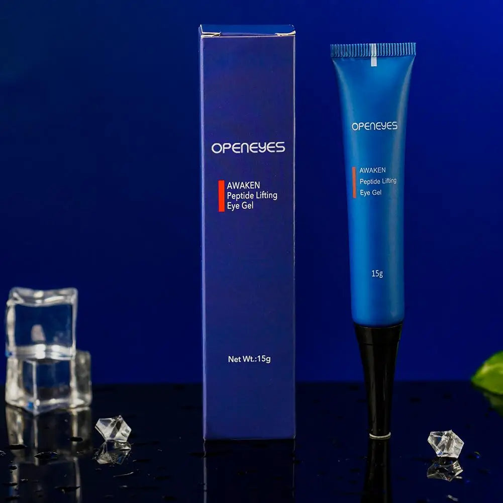Openeyes Peptide Eye Gel – 15 g Lightweight Lifting Moisturizing Cream for Men to Reduce Dark Circles, Puffiness & Under-Eye Aging