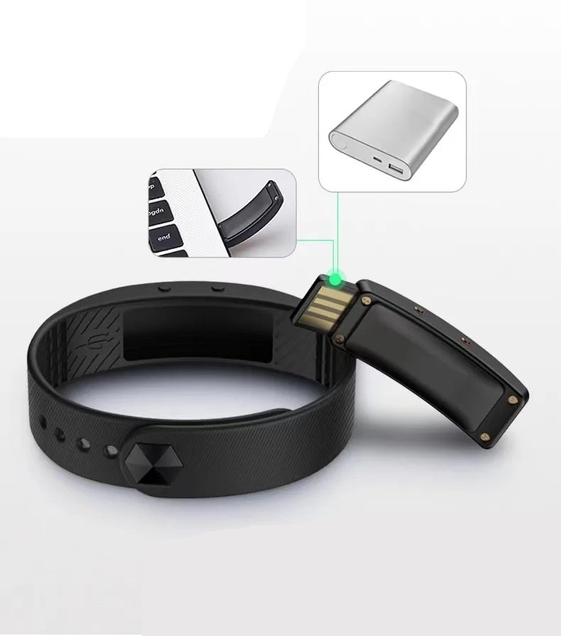 Smart Fitness Bracelet for Men & Women – Vibration Alarm, Step Counter, Stylish Sports Watch for Students and Active Lifestyles