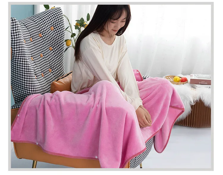 Winter Warm Flannel Hooded Shawl Blanket – Plush & Warm for TV, Office, or Outdoor Comfort for Adults and Kids