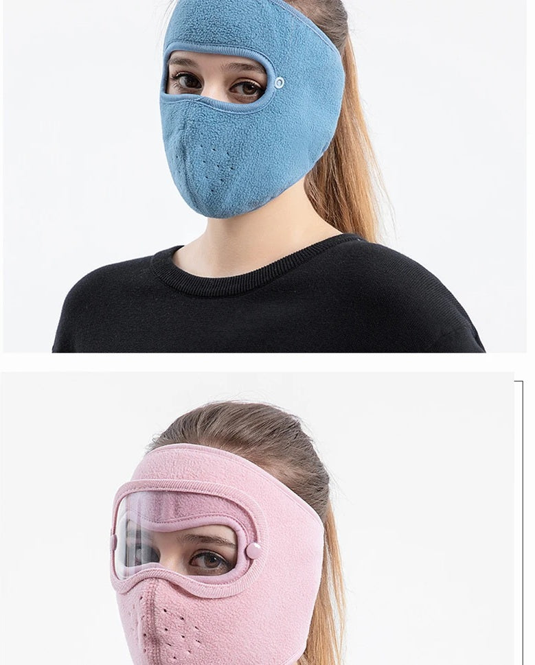 Winter Windproof Full Face Ski Mask – Anti-Fog Goggles, Breathable Hood Cover for Cold Weather Cycling & Snow Sports