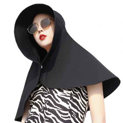 Moisture-Wicking Wide Brim Sun Hat – Breathable, Quick-Dry & Skin-Friendly UV Protection Hoodie Hat