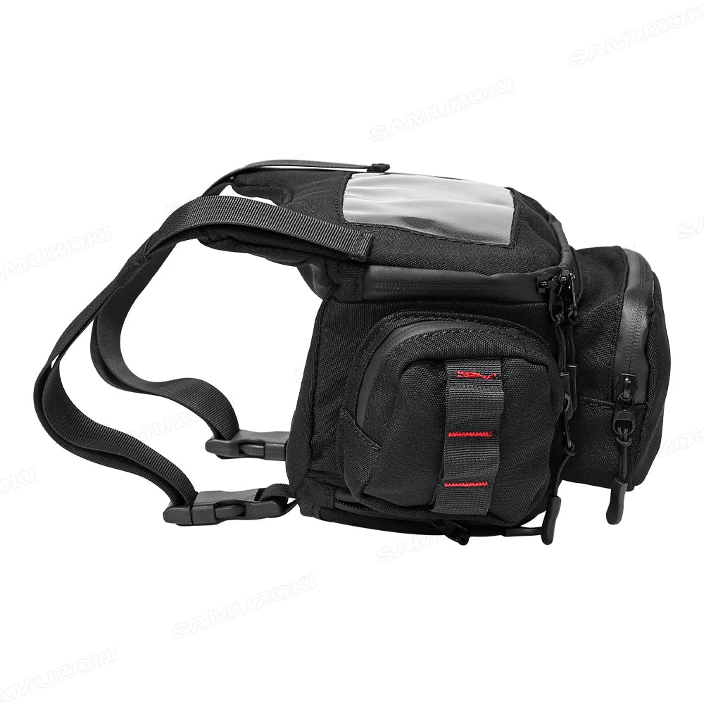 Motorcycle Handlebar & Windshield Storage Bag – Touchscreen Phone Holder, Fuel Tank Pouch, Earphone Case for Vespa & TMAX