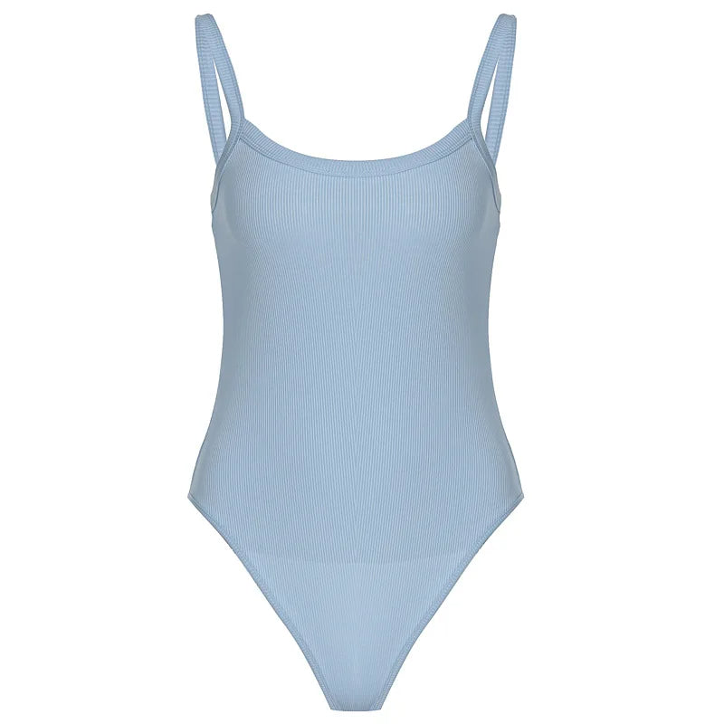 Strappy Bodycon Bodysuit – Sleeveless Sheer Jumpsuit for a Sexy Summer Look Perfect for Beach Getaway