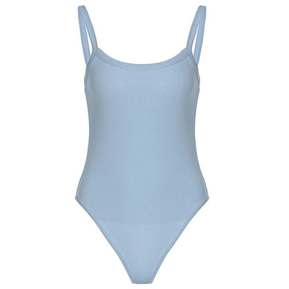 Strappy Bodycon Bodysuit – Sleeveless Sheer Jumpsuit for a Sexy Summer Look Perfect for Beach Getaway