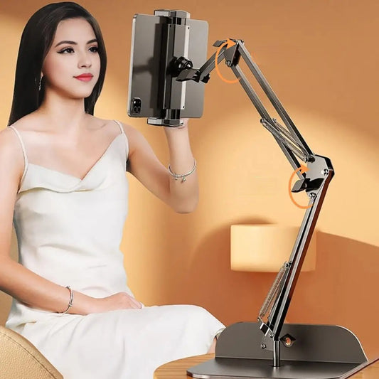 Adjustable Bedside Phone & Tablet Holder – Flexible Arm Mount for Hands-Free Use