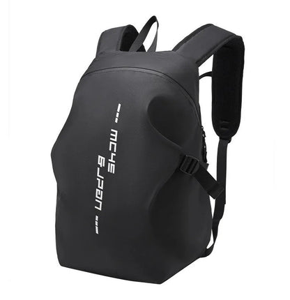 Waterproof Helmet Backpack – Motorcycle & Cycling Storage Bag with Reflective Stripe, Large Capacity & Secure Helmet Carrying Solution