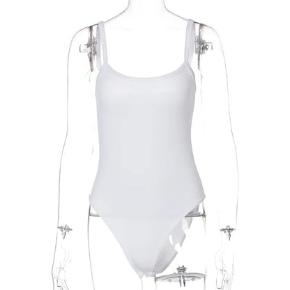 Strappy Bodycon Bodysuit – Sleeveless Sheer Jumpsuit for a Sexy Summer Look Perfect for Beach Getaway
