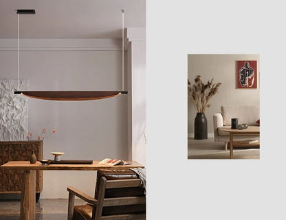 Japanese‑Style Wabi‑Sabi Bar Table Chandelier – Elegant Suspended Light Fixture for Tea Room, Office, Restaurant or Luxury Lobby Ambiance