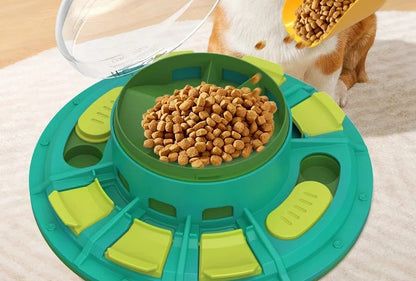 Dog Puzzle Slow Feeder Toy – Interactive Treat Dispenser Bowl for Puppy IQ Training, Food Leaking Enrichment & Smart Playtime