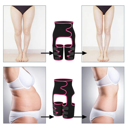 Neoprene Thigh Trimmer and Slimming Belt – Sweat Shapewear for Women to Burn Fat, Sculpt Legs, and Enhance Waistline Definition