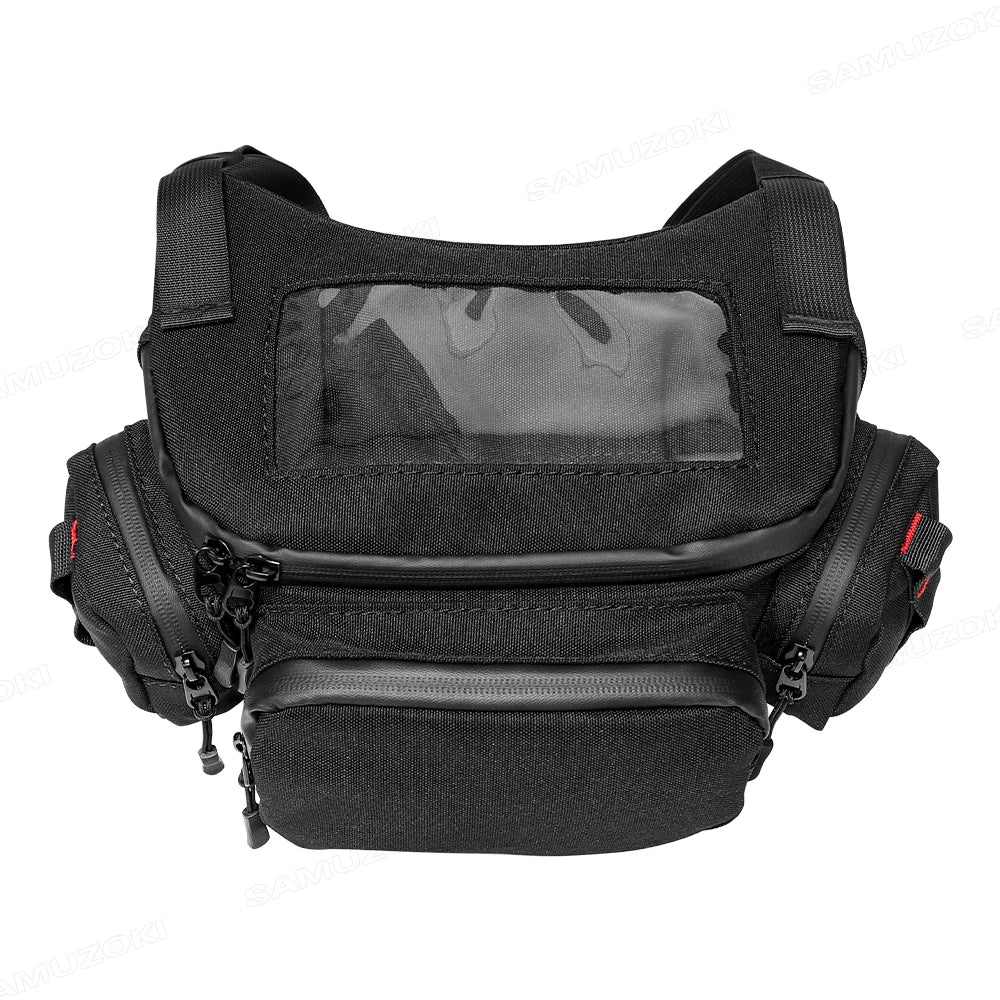 Motorcycle Handlebar & Windshield Storage Bag – Touchscreen Phone Holder, Fuel Tank Pouch, Earphone Case for Vespa & TMAX